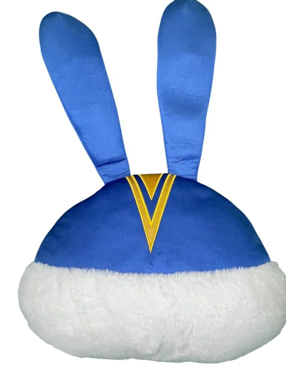 Secret Life of Pets 2 Bunny Plush Pillow With Blue Costume & Fluffy White Face -